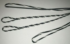 LONGBOW 65" Actual Length BLACK WHITE B-50 DACRON FLEMISH TWIST BOW STRING