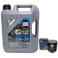 MotoröL Set 5W-30 5 Liter + ÖLfilter SM 836 FüR Audi A1 A3 Limousine