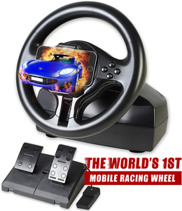 Volante E Pedal Simulador De Jogos Corrida Conjunto De Conducao Pc Ios Android Ebay