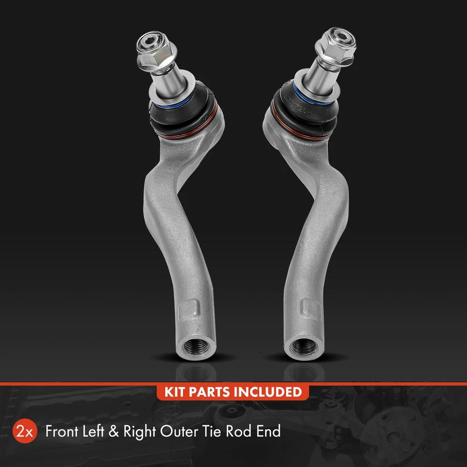 2x Extremo de barra de amarre exterior delantero derecho y derecho para Mercedes-Benz C300 C230 C250 C350 E350 E400 Foto 2 de 4