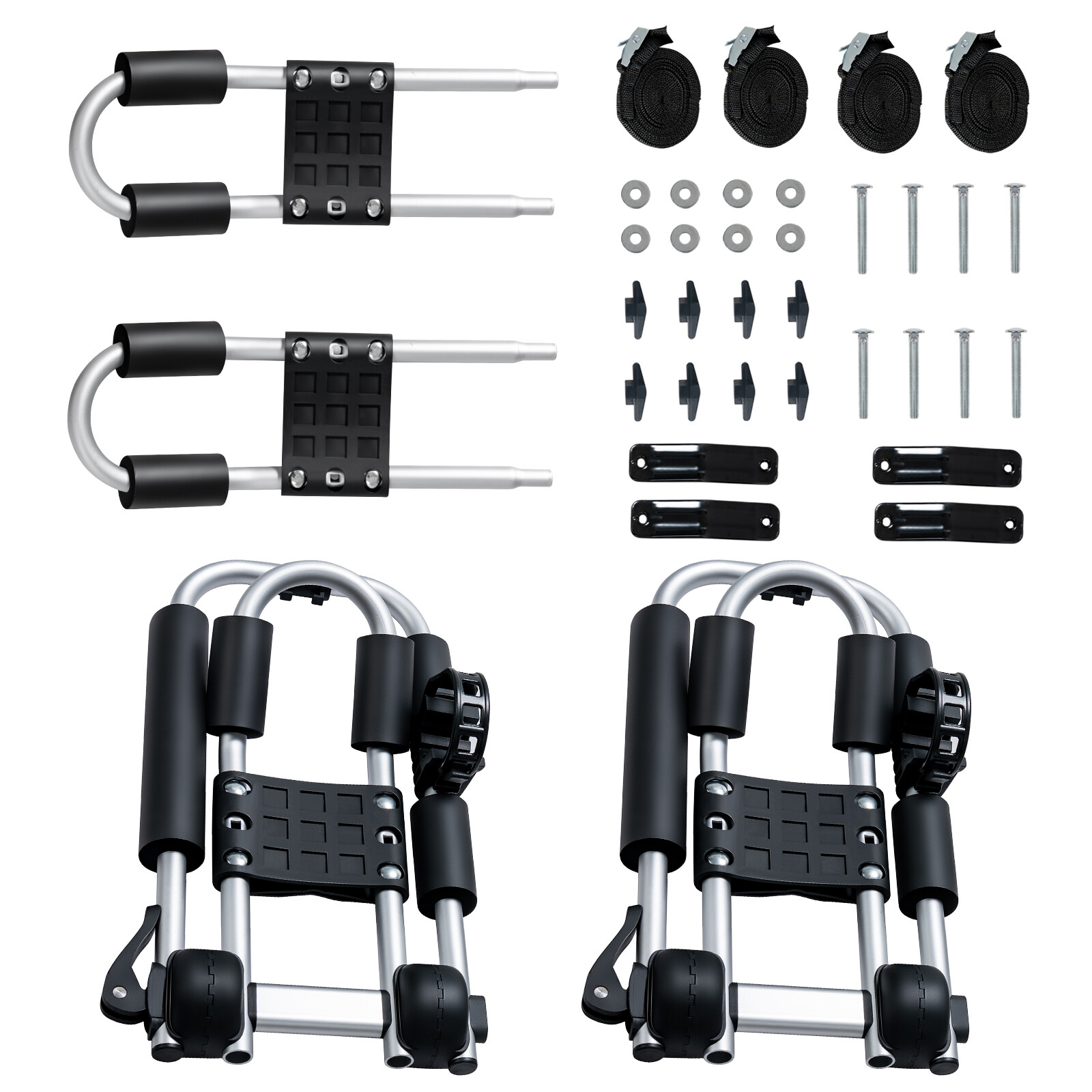 Costway Folding JBar Kayak Roof Rack Universal Kayak Rack for Canoe