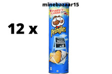 Pringles Salt and Vinegar Potato Crisps - 165g - Pack of 12