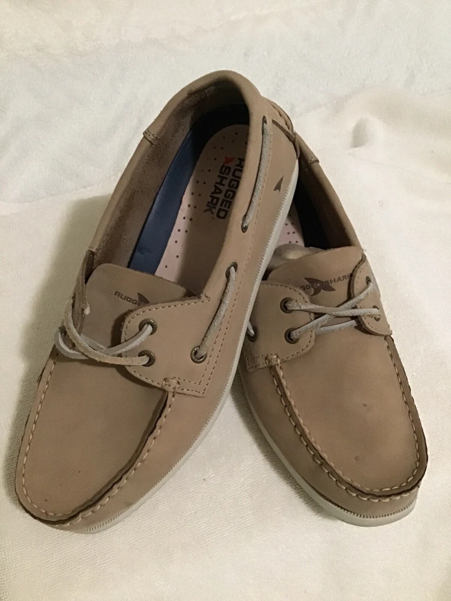 Rugged shark men's boat shoes sale