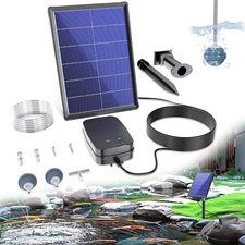 Solar Pond Aerator with Air Pump, 3 Modes, 2200 Mah Battery Backup, Solar Pond A