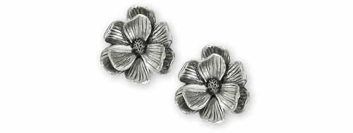 Magnolia Jewelry Sterling Silver Handmade Magnolia Earrings  MG7-E
