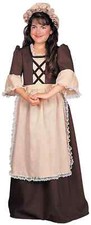 Colonial Girl Patriotic Parade Kid's Halloween Costume Size Large 12 - 14 NIP