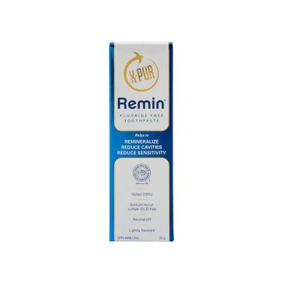 X-PUR Remin Mint Toothpaste - Sensitive Teeth Relief for Adults - Xylitol & N...