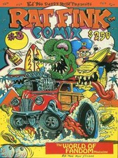 Rat Fink Comix 3 Big Daddy Ed Roth Metal Sign