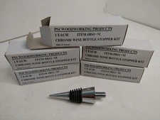 5 PSI Wine Woodworking Woodturning Lathe"Chrome Stoppers" BS1-M, Classic Shape