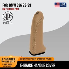 E Brake Handle Protection Cover Leather Compatible For Bmw E36 1992-1999 Beige