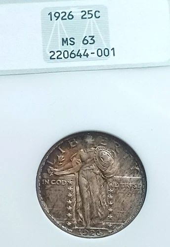 1926 P STANDING LIBERTY QUARTER. NGC MS63 OLD HOLDER
