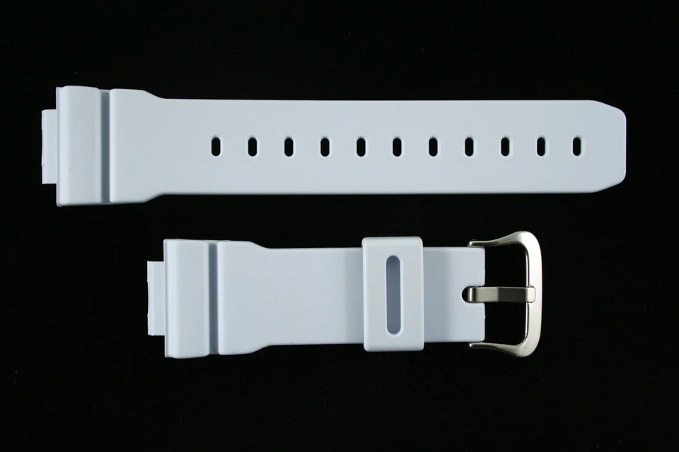 Correa de reloj Casio original G-Shock 16 mm BLANCA APAGADA DW-6900FS GOMA RESINA Foto 2 de 4