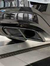 High Quallity 4M Rear Exhaust Muffler Tail Pipe Cover For Audi Q7 16-18 Black