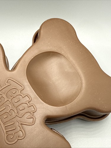 Vintage 1999 Brown Teddy Grahams Snack Container Flip Top "Chunky" Bear Plastic - Picture 9 of 12