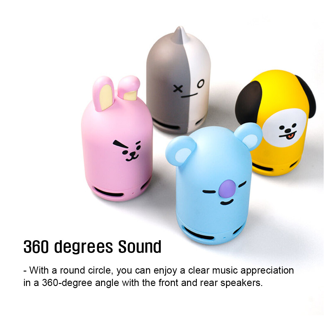 防弾少年団(BTS) - bt21 koya bluetooth speaker USA BT21 K-POP BTS Friends Duo Bluetooth Stereo Portable