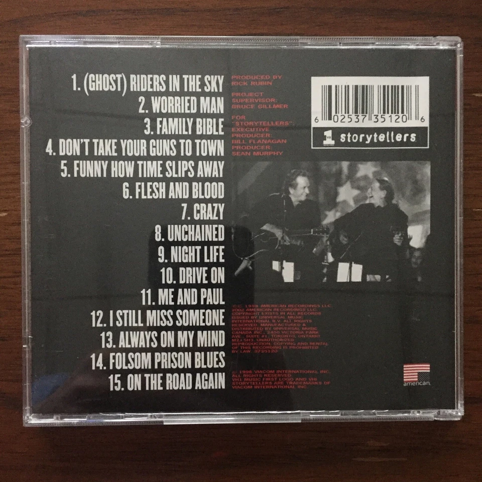 WH1 Storytellers by Johnny Cash / Willie Nelson (CD - 1998, American Recordings) — 第 3/3 张图片