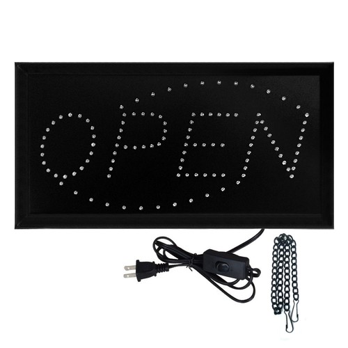 Letrero de negocios con luz LED de neón ultra brillante pantalla de movimiento animada abierta con encendido/apagado - Imagen 18 de 33