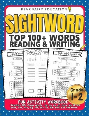Sightword Top 100  Words Reading   Writing  1st 2nd Grade Bear Fairy Education