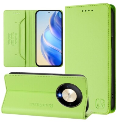 For Honor X9B / Magic6 Lite 5G Global Dual-Folded Magnetic Suction RFID Case