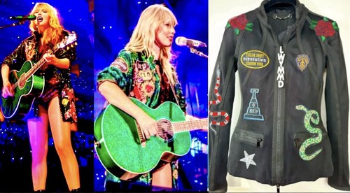 Gucci Taylor Swift Reputation Merch Eras Tour Snake Patch Gift Jacket 38 40 S XS - Picture 4 of 24