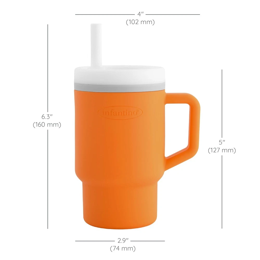 Tumbler Leak-Resistant Straw Toddler Handle 9oz Creamsicle Easy Clean Hydration Tumbler Leak-Resistant Straw Toddler Handle 9oz Creamsicle Easy Clean Hydration