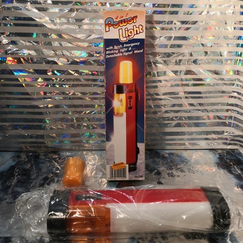 Emergency Multi Light 3 In 1 Torch Orange Blinker White Tube Signal Camping Safe - Picture 8 of 12