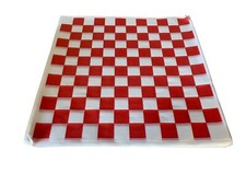 Red Checkered Deli Paper Basket Liner 12 X 12 Inches 50