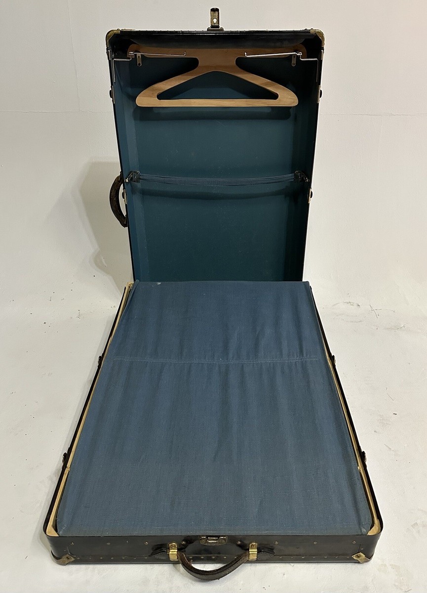 Vintage Suitcase Hartmann Gibraltarized Tweed Luggage Leather