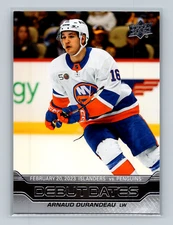 2023-24 UD Series 1 DEBUT DATES Arnaud Durandeau #DD-21 New York Islanders