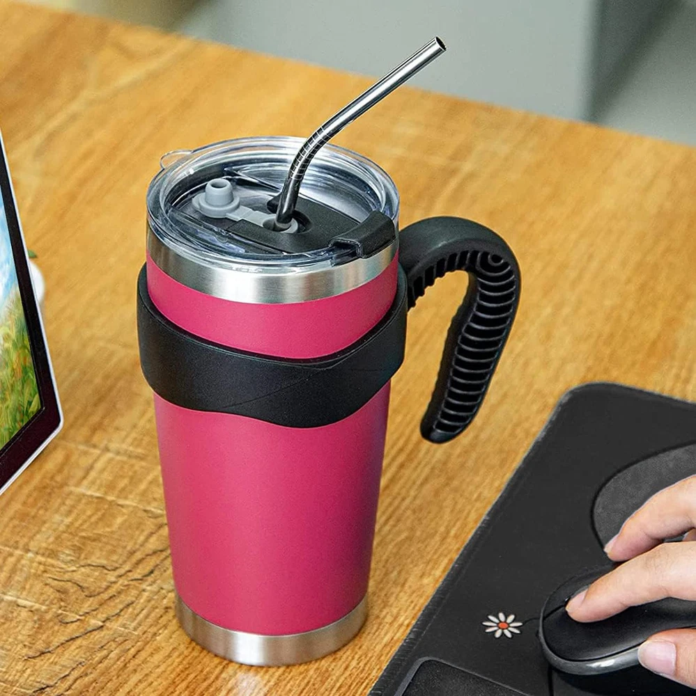 Tumbler Handle for YETI Rambler Cup, anti Slip Mug Grip Cup Holder for Stainless