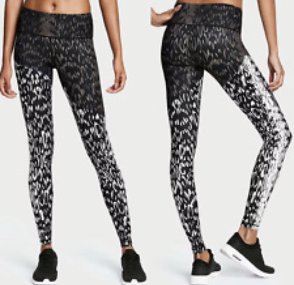 White cheetah cheap leggings