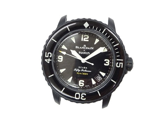 Blancpain x Swatch Bioceramic SCUBA Fifty Fathoms “Ocean of Storms” Black Bo