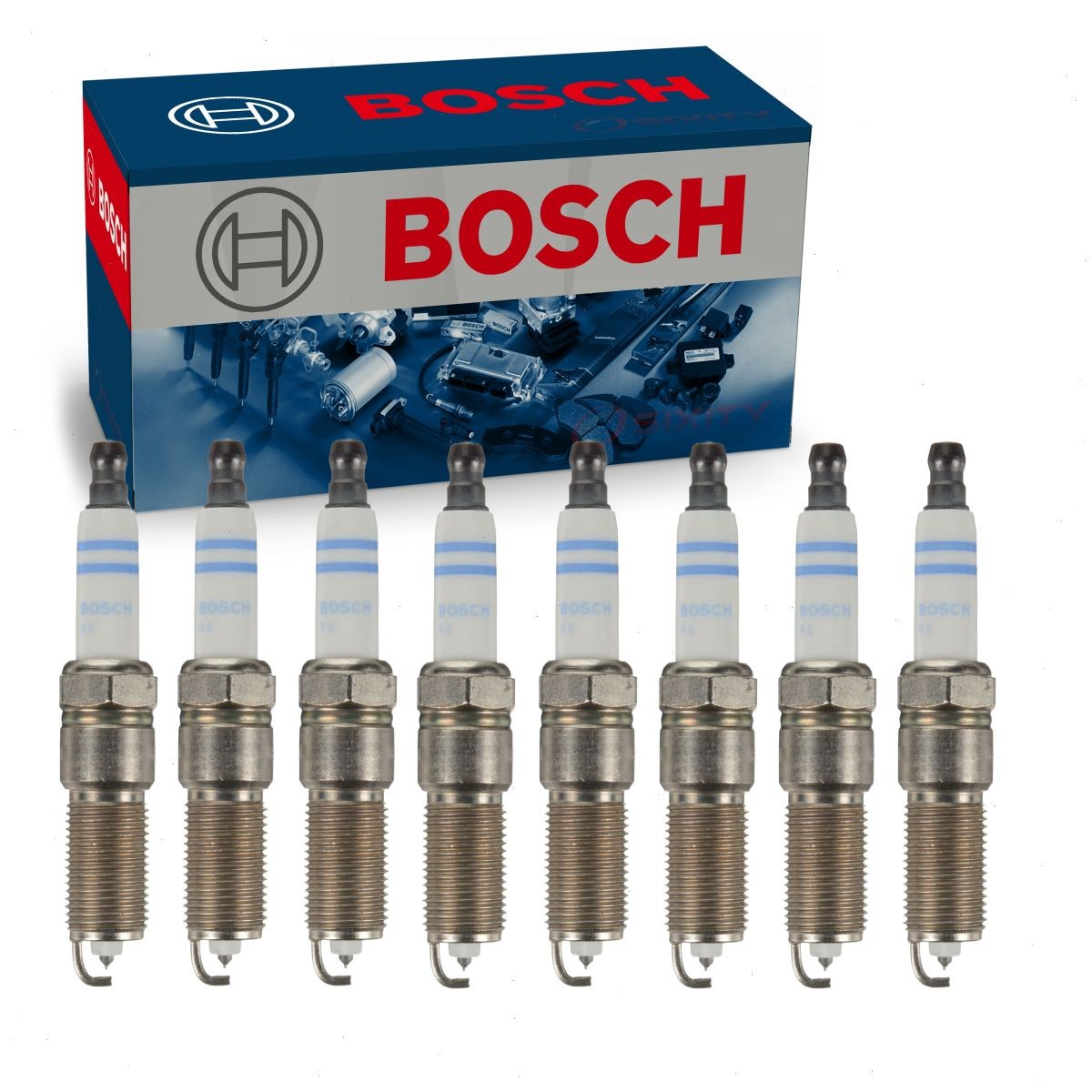 8 pc Bosch Double Iridium Spark Plugs for 2015-2022 GMC Yukon 5.3L 6.2L V8 kn