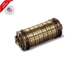 Cryptex Da Vinci Code Mini Cryptex Lock Puzzle Boxes with Hidden Compartments...