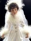 1996 20" ASHTON DRAKE “WINTER ROMANCE”  Bride Porcelain Doll — photo 2
