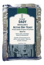1 Pound DADY Distillers Active Dry Yeast Moonshine Whiskey Rum Vodka