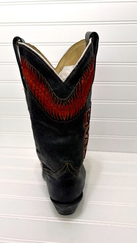 Bottes de cowboy noires CORRAL Oklahoma State Cowboys OSU University pour femme taille 7 M - Photo 6/13