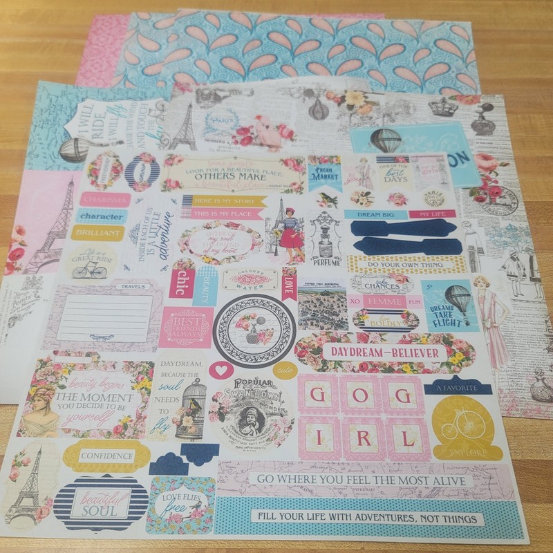 Authentique Paper 12 x 12 Dame Paper  Collection  & Stickers