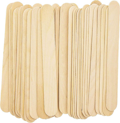 200 Pieces Jumbo Craft Sticks, Premium Natural Wood for Building, Mixing, and Cr