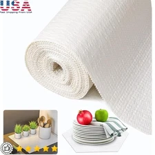 Non Adhesive Shelf Liner Waterproof Cabinet Drawer Organizer Easy to Clean New