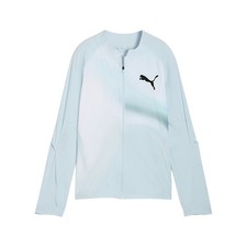 PUMA Lightspeed Ultraweave Graphic Full Zip Jacket Womens Blue Casual Athletic O