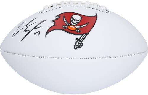 Emeka Egbuka Tampa Bay Buccaneers Autografiado Franklin Panel Blanco Fútbol - Imagen 2 de 3