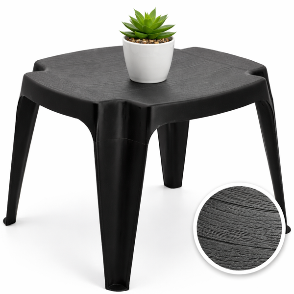 Gartenhocker Hocker Beistelltisch Garten Stuhl Arbeitshocker FußHocker Anthrazit-image