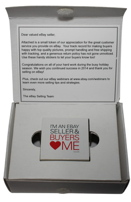 eBay 2014 Seller Recognition Gift Stickers Sealed w/ Box Letter eBayana