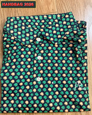 Rhoback 3D Print Polo Notre Dame Golden Clover Stretch Golf EUC 48