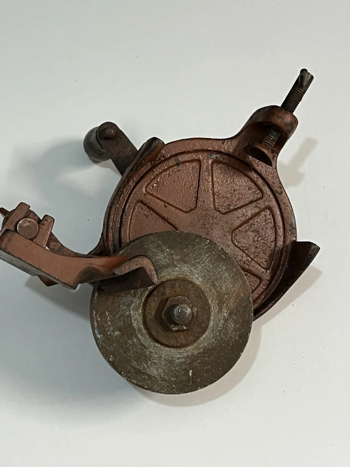 Ancienne Meule a aiguiser d'établi meule à affûter manuel - Photo 3/4