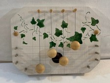 UNBRANDED DOOR HARP CHIME GREEN LEAF FOLIAGE