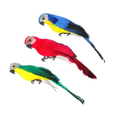 3 Pcs Simulationspapagei Gartendekoration Vögel Simulationsvogeldekor