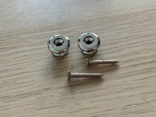 Allparts Oversized Guitar/bass Strap Buttons Chrome