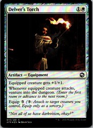 Delver's Torch 10/281 Adventures in the Forgotten Realms Foil Common
